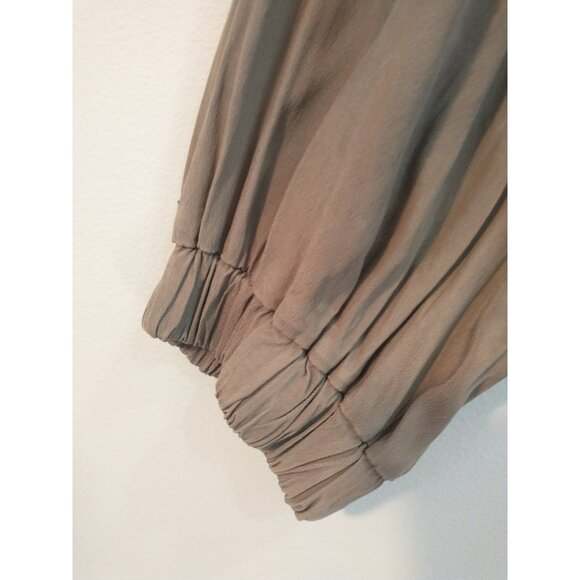 Universal Standard Patricia Blouse Drapy Relaxed Olive Green Top - L (22/24) - Picture 3 of 8